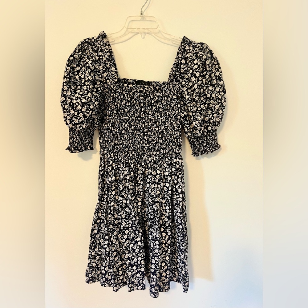 1. STATE Smocked mini dress